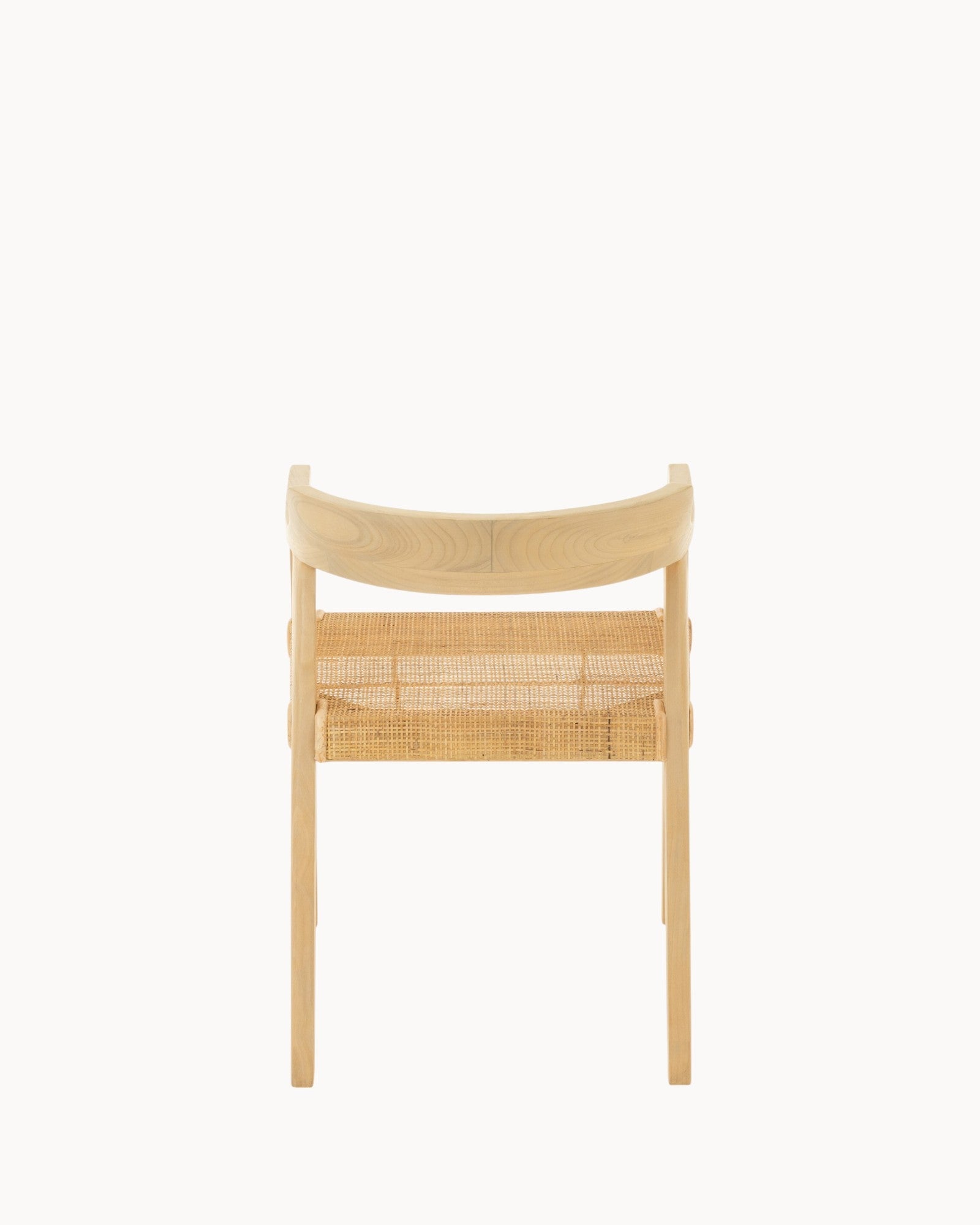 Natuurlijke Teakhouten Eetkamerstoel 55x55x71 cm – Comfortabele Stoel Voor Eetkamer Met Unieke Nerf