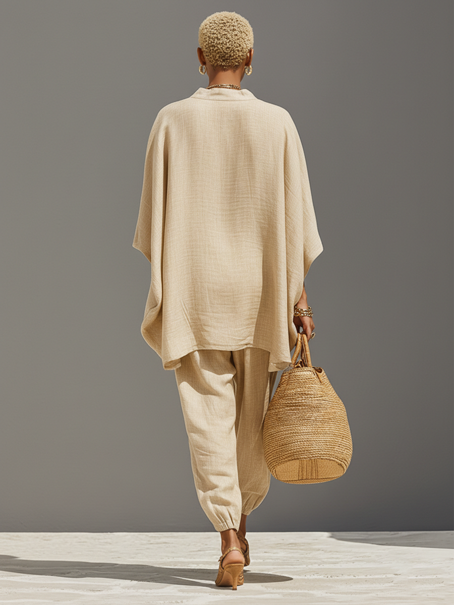 Nina | Dames Set - Asymmetrische Zoom, Losse Pasvorm, Casual Chic