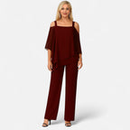 Aurelia | Co-ord Set Dames - Zomer Bordeaux