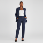 Lysandra | Co-ord Set Dames - Tweedelig Pak Marineblauw