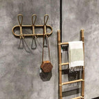 Rotan Muurhaak voor Natuurlijke Decoratie – 3 of 5 Haken, Duurzaam en Lichtgewicht, Perfect voor Kleding en Accessoires