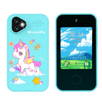 Kinder-Smartphonespeelgoed met Dubbele Camera - 1080P HD Video, MP3 Muziekspeler, Touchscreen & Spelletjes voor Jongens & Meisjes Pony Blauw