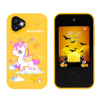 Kinder-Smartphonespeelgoed met Dubbele Camera - 1080P HD Video, MP3 Muziekspeler, Touchscreen & Spelletjes voor Jongens & Meisjes Pony Geel