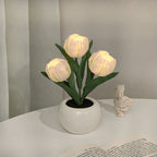 LumiTulip | Tulp Nachtlampje - DIY Bloemenlamp Sfeerlichtje LED 3 Wit