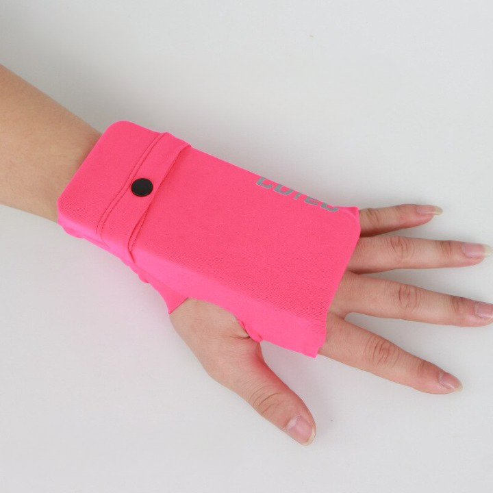 RunBand – Hardloop Telefoonhouder, Polsband & Sportarmband voor je Telefoon bij Hardlopen, Fietsen & Fitness Roze Links