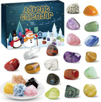 Edelstenen Adventskalender voor Kinderen – Kristallen Adventskalender met 24 Natuurlijke Edelstenen, Leerzaam Kerstcadeau – GemSpark Stijl 2
