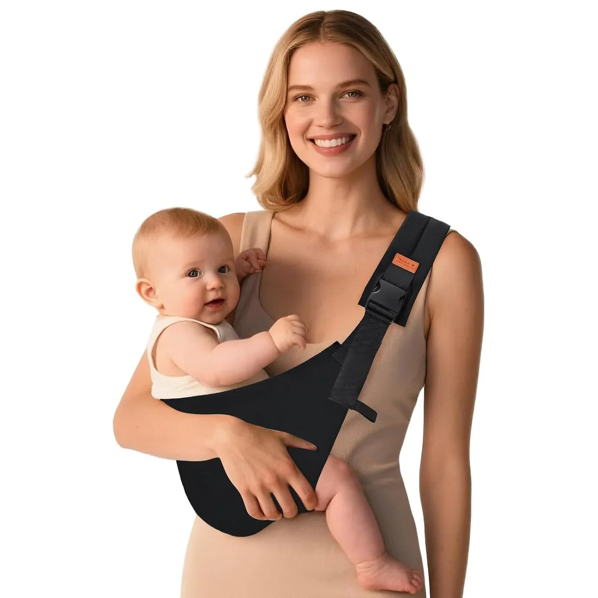 Zahara | Zachte Ring Sling Draagdoek met Draagring - Antislip Ademende Babydrager voor Pasgeborenen & Peuters voor Binnen & Outdoor
