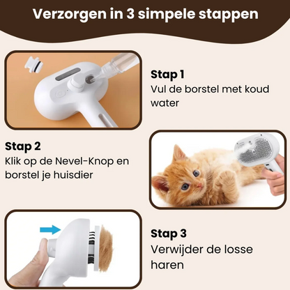FreshPet™ | Stoomborstel voor Huisdieren