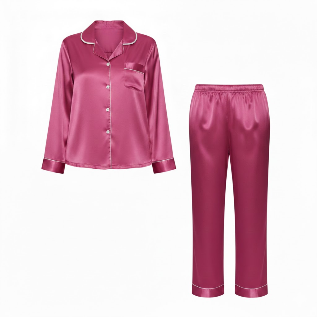 Zariyah | Pyjamaset Dames - Satijn Roze