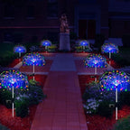 Sfeerverlichting op zonne-energie met LED-lampen voor tuinpaden en buitendecoratie. 4