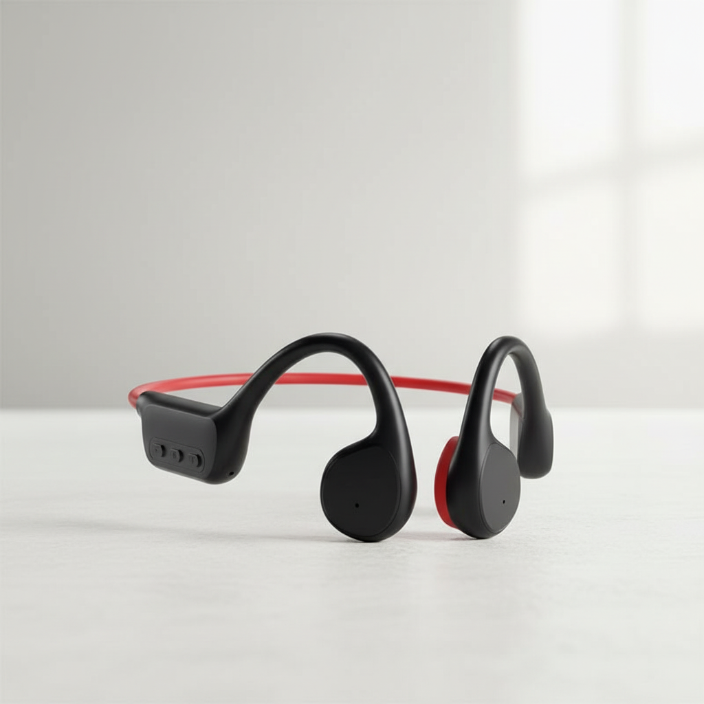 Open Koptelefoon – Botgeleiding Koptelefoon met MP3 & 32GB, IPX8 Waterdicht voor Zwemmen & Hardlopen – Soundwave