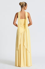 Sophie | Dames Maxi Jurk - Hoge Split, Asymmetrische Taille