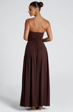 Sophie | Dames Maxi Jurk - Hoge Split, Asymmetrische Taille