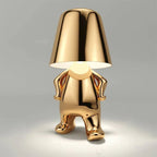 Stijlvolle Oplaadbare Lamp met Warm Licht - Modern Design voor Woonkamer, Slaapkamer en Kantoor Wandelend Goud