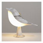Stijlvolle Vogellamp met Energiezuinige LED Verlichting voor Modern Interieur – Perfect als Hanglamp of Staande Lamp Marmer
