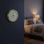 Stille Wandklok met Glow in the Dark - Modern Design voor Slaapkamer 30 cm