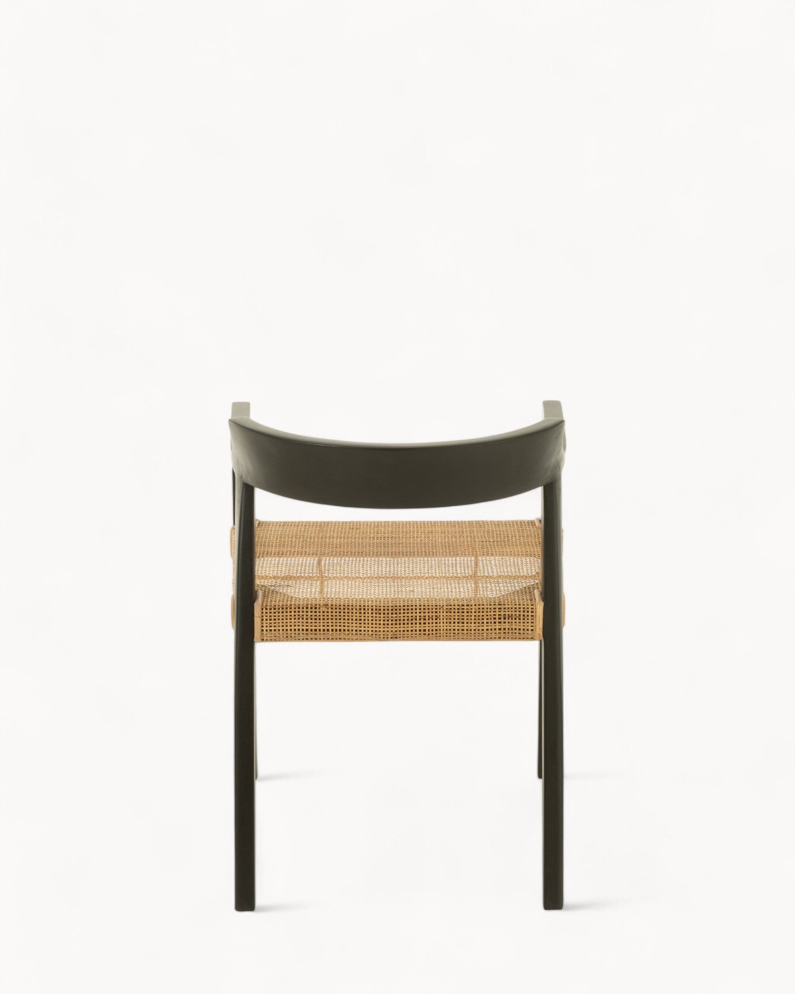 Teak Eetkamerstoel Emma - Zwartbruin, Comfortabel, Minimalistisch Ontwerp, 55x71cm, Geschikt voor Eetkamer en Woonkamer