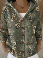 Vera | Dames Cardigan - Zachte Ademende Stof, Elegante Pasvorm Donkergroen