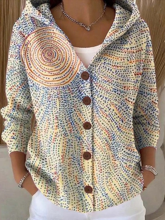 Vera | Dames Cardigan - Zachte Ademende Stof, Elegante Pasvorm Lichtgeel