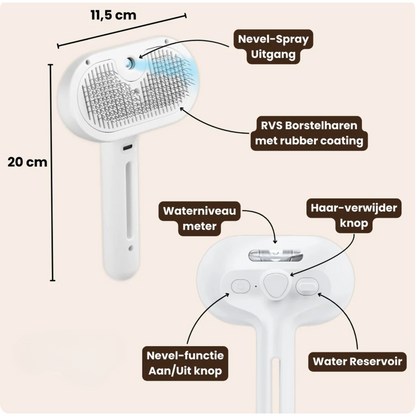 FreshPet™ | Stoomborstel voor Huisdieren