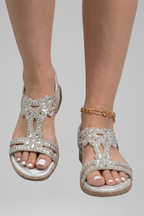 Isana | Dames Orthopedische Sandalen met Slingback Bandje voor de Zomer Wit