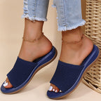 Zara | Dames Slippers - Ademend Orthopedisch Ontwerp, Casual Comfort Blauw