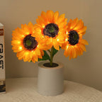 Zonnebloemlamp met Warme Gloed – Decoratieve LED Verlichting voor Natuurlijke Sfeer in Elke Kamer Default