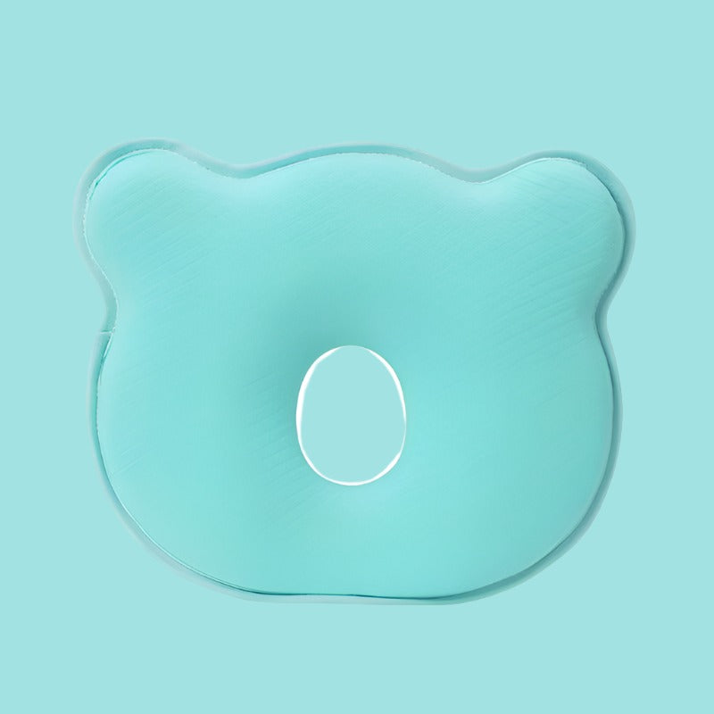 Baby Hoofdsteunkussen met Memory Foam – Kinderwagen Kussentje voor Dutjes, Ademende Stof, 4 Kleuren Groen