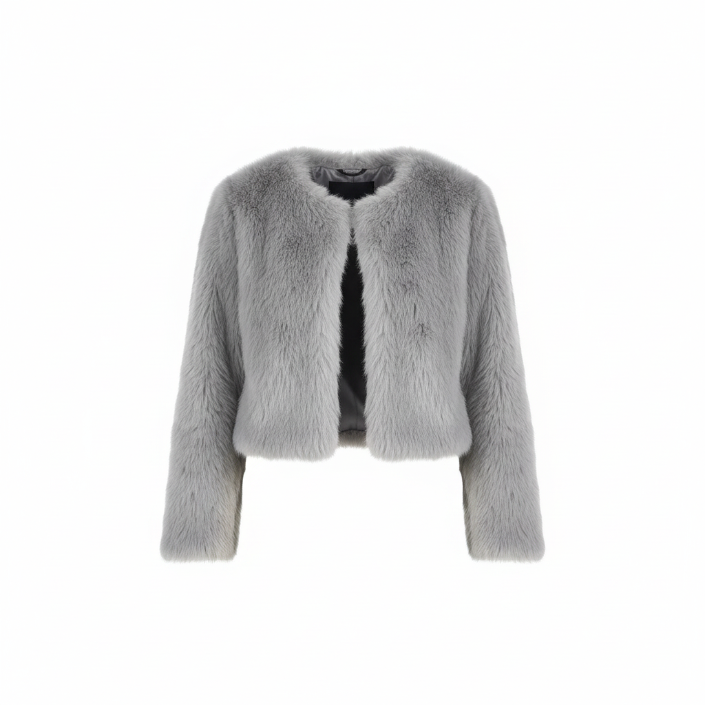Amore | Dames Kort Faux Fur Jack - Zacht Kunstbont Vest