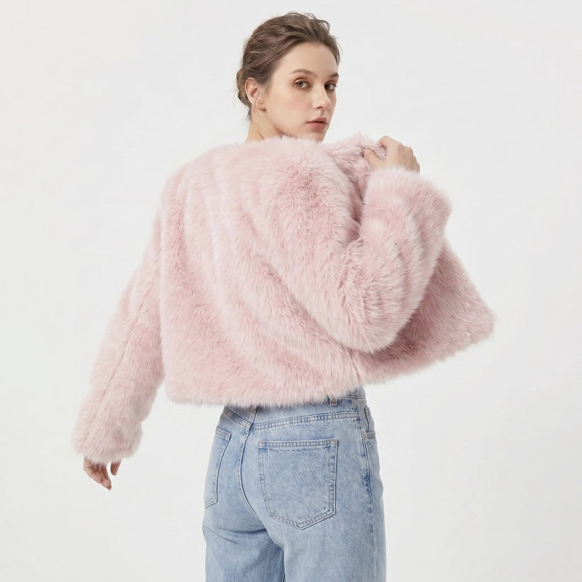 Amore | Dames Kort Faux Fur Jack - Zacht Kunstbont Vest