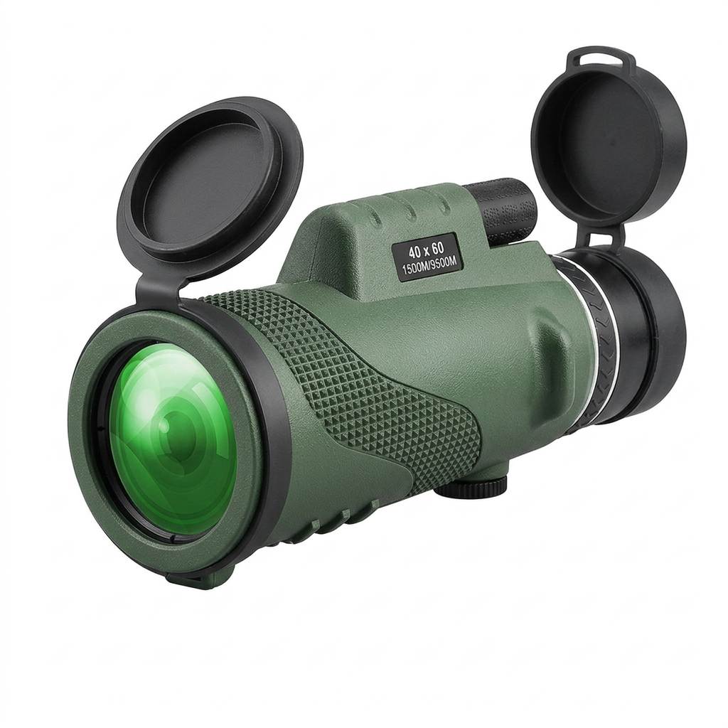 Compacte Monoculair met HD-Lens – Lichtgewicht Verrekijker met Smartphone Adapter voor Wandelen, Vogels Kijken & Sport