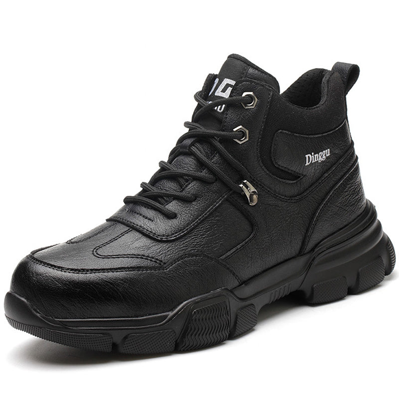 Sportieve Veiligheidsschoenen met Stalen Neus – Lichtgewicht Werkschoenen Sneaker voor Dames & Heren, Doorloopbestendig – ProGuard Zwart