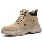 Sportieve Veiligheidsschoenen met Stalen Neus – Lichtgewicht Werkschoenen Sneaker voor Dames & Heren, Doorloopbestendig – ProGuard Lichtbruin