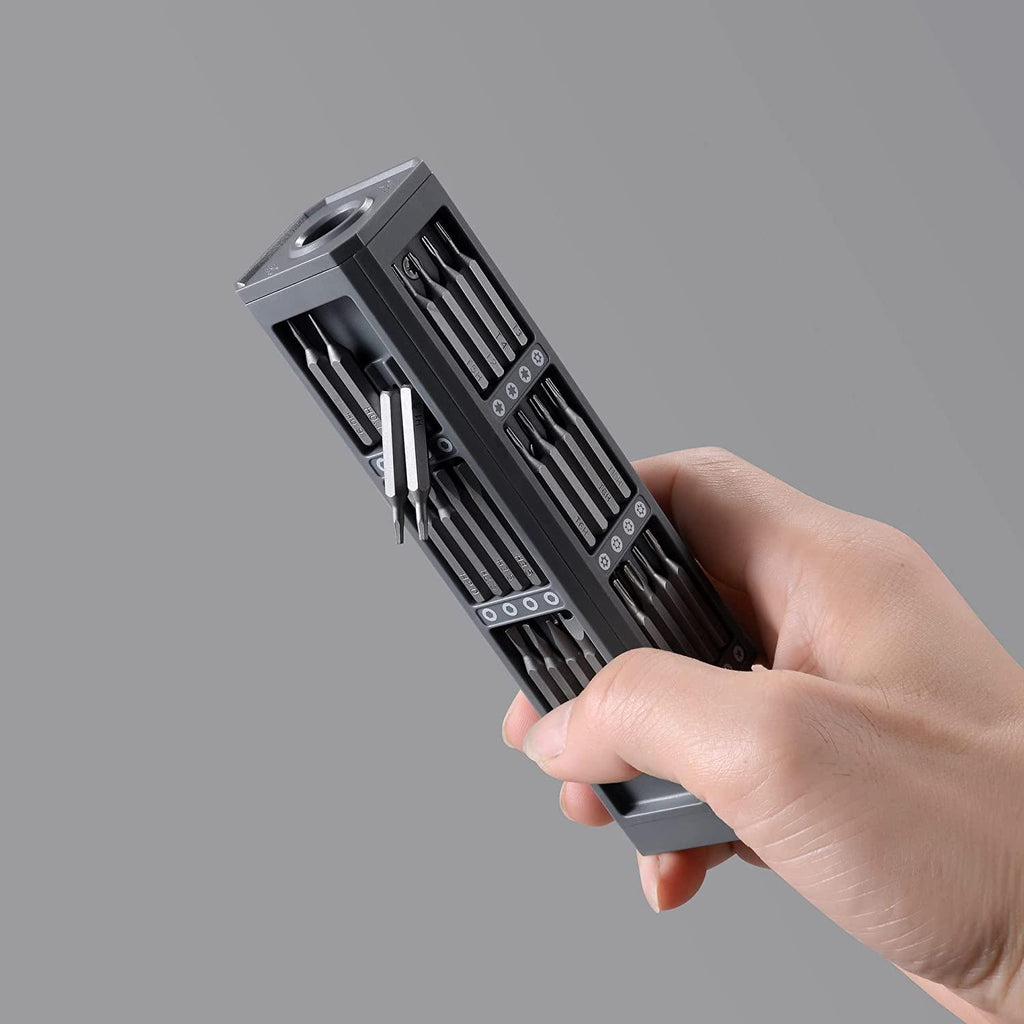 EasyOn - Precisie Schroevendraaierset met Magnetische Bits & Handvat - Professionele Gereedschapsset voor Elektronica, Brillen, Telefoon & DIY in Opbergdoos