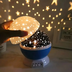 Betoverend Sterrenhemel Nachtlampje – Sterrenhemel Projector Kinderen met Muziek, 360° Draaiend, USB Oplaadbaar – Creëer Magie in de Kinderkamer Blauw
