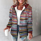Parsha | Casual Dames Winterjack met Ruitpatroon en Capuchon - Gevoerd Geruit Shacket en Warme Houthakkersjas met Rits
