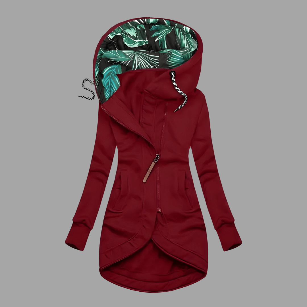 Solis | Dames Shelljack met Doorlopende Rits en Verstelbare Capuchon - Waterdichte en Winddichte Ademende Outdoor Wandeljas