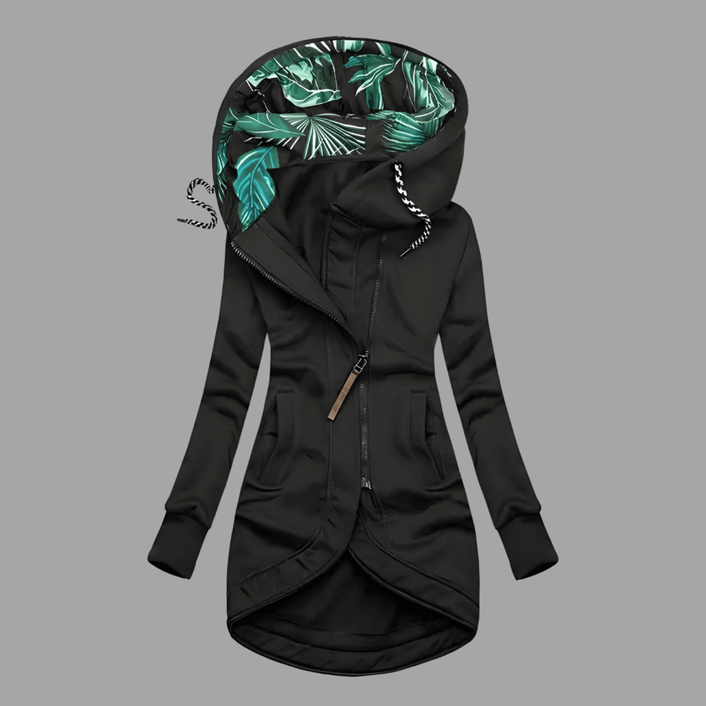 Solis | Dames Shelljack met Doorlopende Rits en Verstelbare Capuchon - Waterdichte en Winddichte Ademende Outdoor Wandeljas