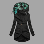 Solis | Dames Shelljack met Doorlopende Rits en Verstelbare Capuchon - Waterdichte en Winddichte Ademende Outdoor Wandeljas