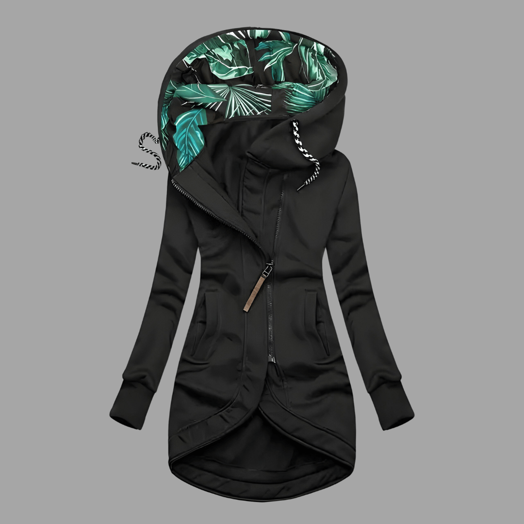 Solis | Dames Shelljack met Doorlopende Rits en Verstelbare Capuchon - Waterdichte en Winddichte Ademende Outdoor Wandeljas