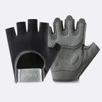 Sport- en Fitnesshandschoenen – Halve Vinger Trainingshandschoenen voor Gym, Kettlebell & Fietsen, Unisex, S–L – GripMax Zwart
