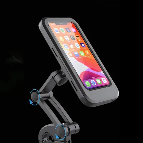 Waterdichte Telefoonhouder Fiets – 360° Draaibare Fietshouder met Touchscreen Toegang voor Navigatie & Regen