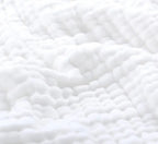 Zachte Mousseline Plaid Licht Katoenen Deken Rond Warm Pluche Woonkamer Slaapkamer Wit