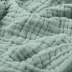 Zachte Mousseline Plaid Licht Katoenen Deken Rond Warm Pluche Woonkamer Slaapkamer Groen